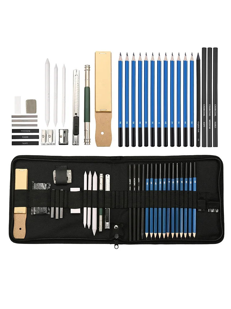 32pc Professional Sketching Pencil Set with Case