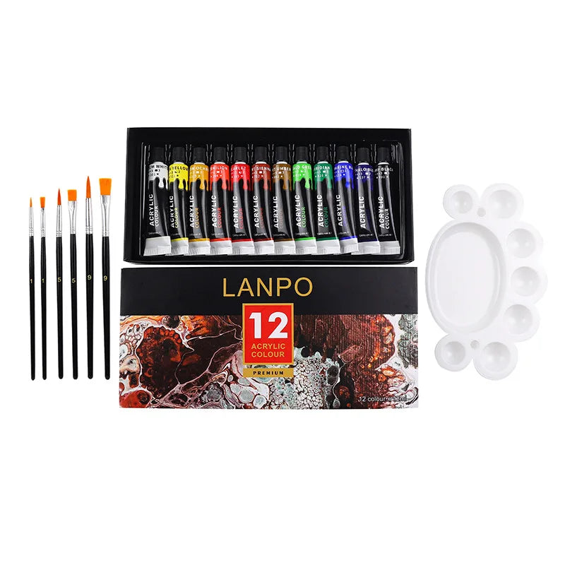 12 ct, 24 ct Professional Acrylic Paint Set