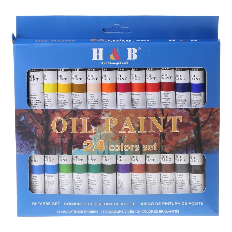 24 ct Professional Oil Paint Set