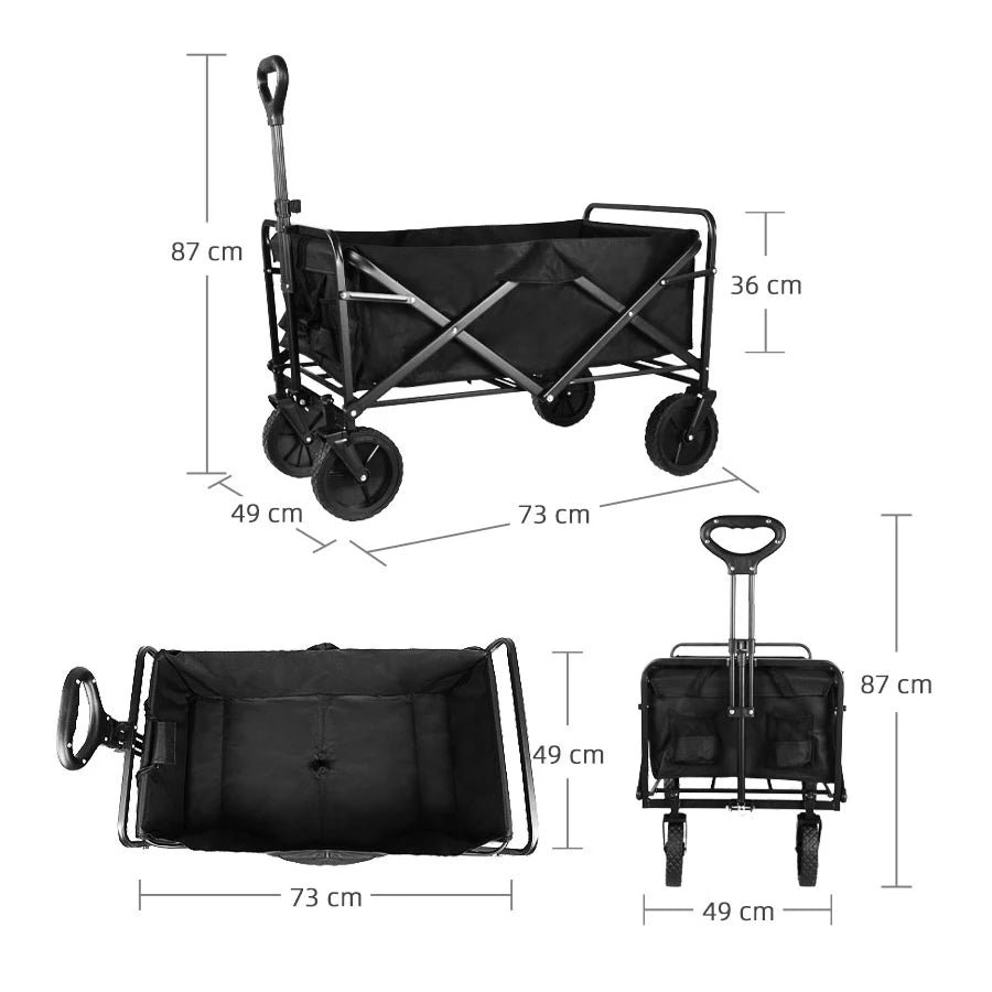 Heavy Duty Large Capacity Collapsible/Foldable Utility Wagon Cart