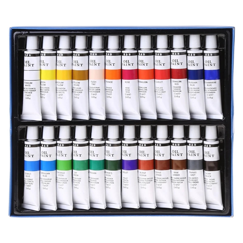 24 ct Professional Oil Paint Set