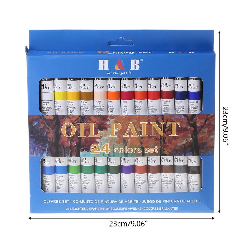 24 ct Professional Oil Paint Set