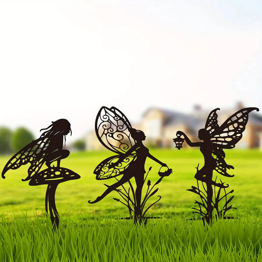 Metal Fairy Decoration for Lawn & Garden