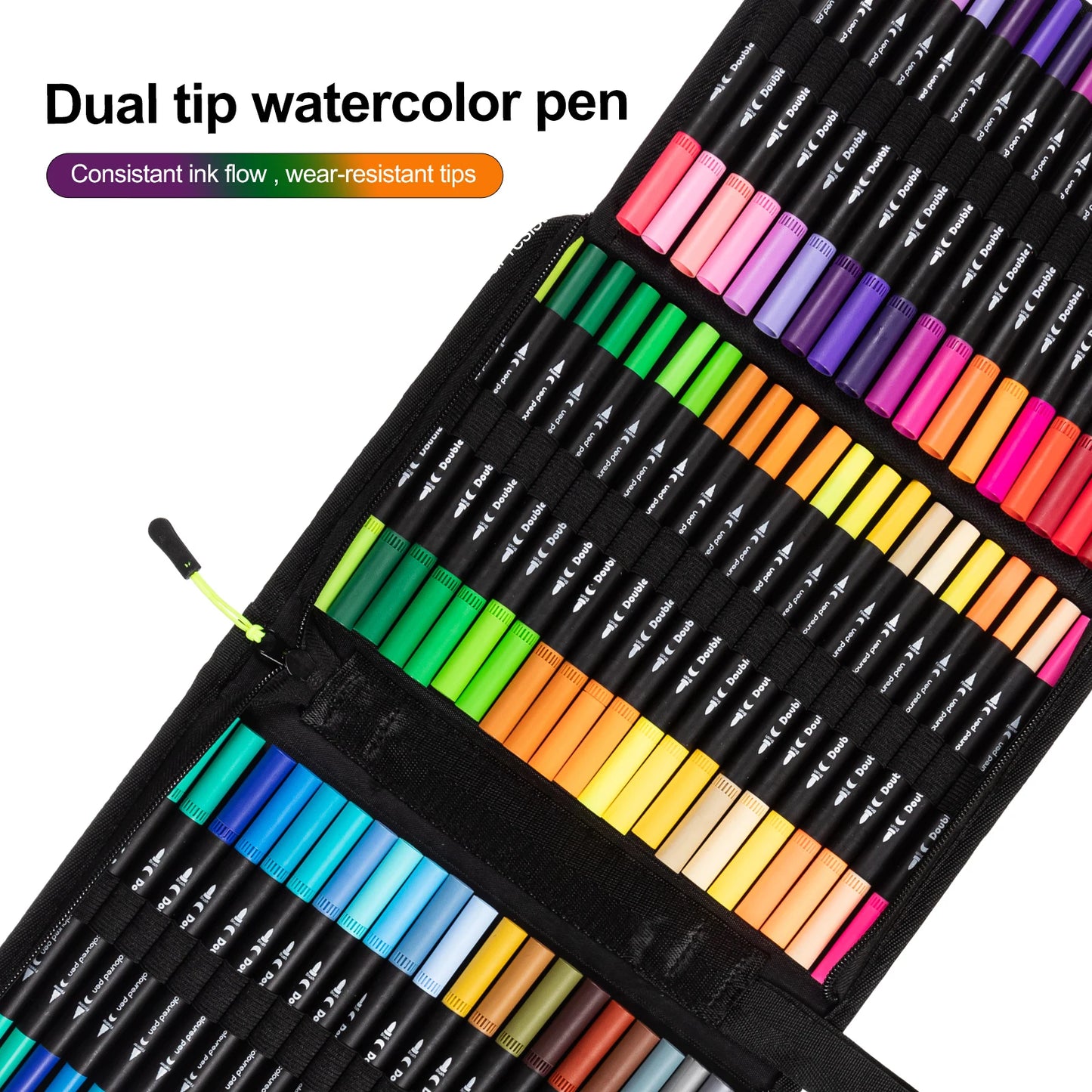 60ct Dual Tip Color Markers with Case