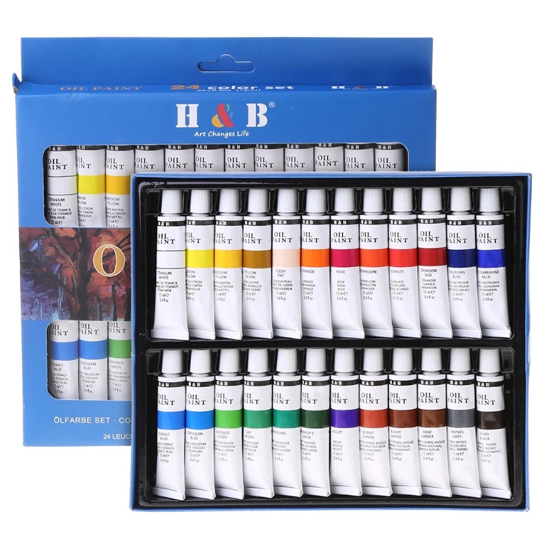 24 ct Professional Oil Paint Set