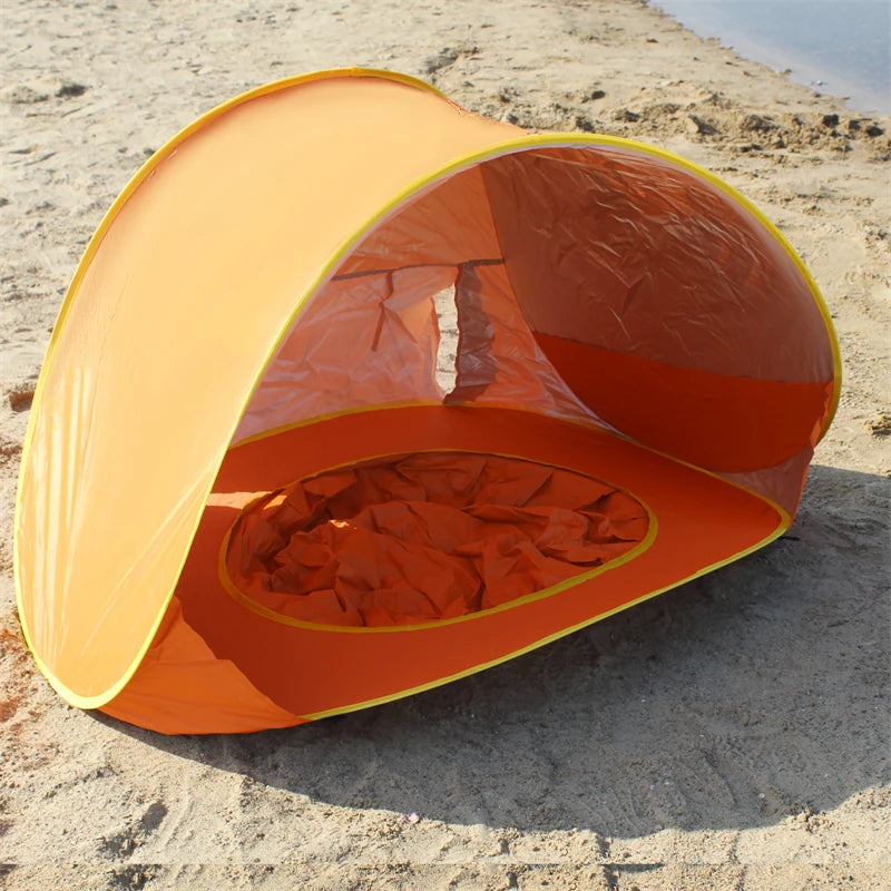 Foldable Baby Beach Tent with UV Protection & Storage case