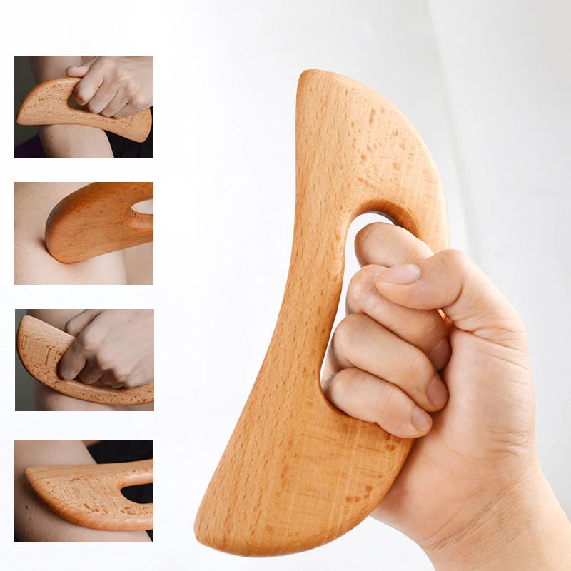 Beech Wood Gua Sha Massager Tool