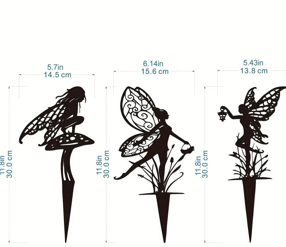 Metal Fairy Decoration for Lawn & Garden