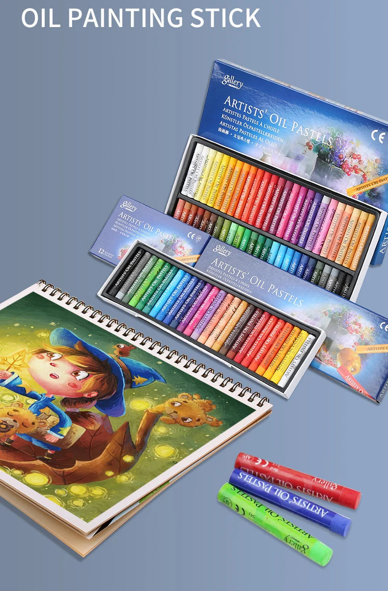 12, 25, 50ct Professional Oil Pastel Set