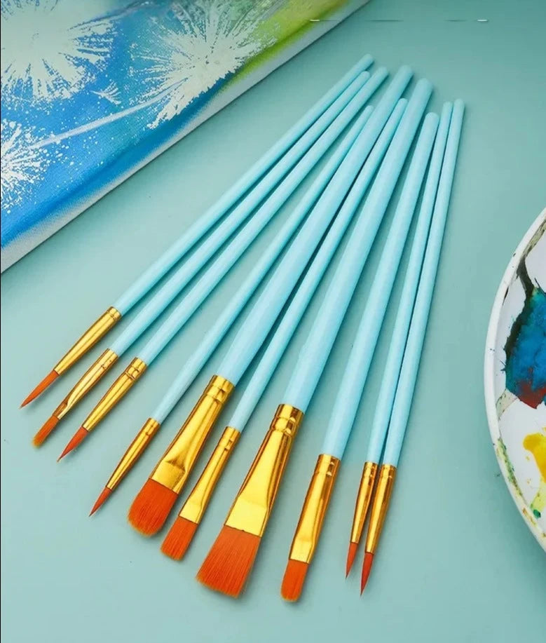 10 pcs Multi-functional Paint Brush Set